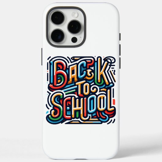 Kleurrijk Back to School ontwerp Case-Mate iPhone Case (Achterkant)