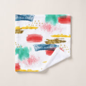 kleurrijk bad handdoek (Wasdoekje)