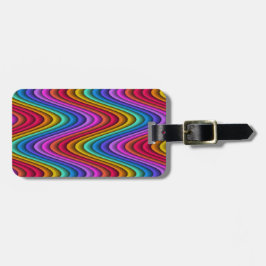 kleurrijk bagagelabel