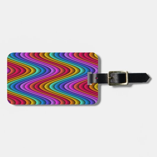 kleurrijk bagagelabel (Voorkant horizontaal)