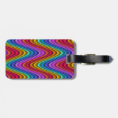 kleurrijk bagagelabel (Achterkant horizontaal)