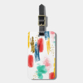 kleurrijk bagagelabel (Voorkant verticaal)
