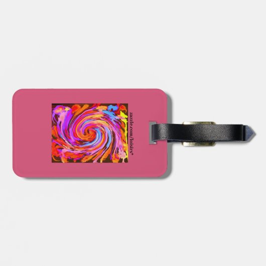 Kleurrijk Bagagelabel (Achterkant horizontaal)