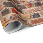 Kleurrijk bakstenen muur textuur inpakpapier (Rol Hoek)