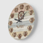 Kleurrijk balkhout en Nautische strips & riem  Grote Klok (Hoek)