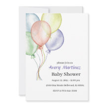 Kleurrijk ballon Baby shower