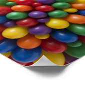 Kleurrijk ballonpatroon poster (Hoek)
