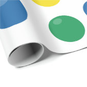 Kleurrijk balpatroon cadeaupapier (Rol Hoek)