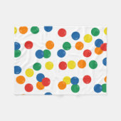 Kleurrijk balpatroon fleece deken (Voorkant (Horizontaal))