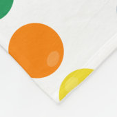 Kleurrijk balpatroon fleece deken (Hoek)