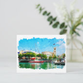 Kleurrijk Barbados Caribisch eiland Briefkaart (Staand voorkant)