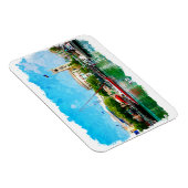 Kleurrijk Barbados Caribisch eiland Magneet (Rechterzijde)