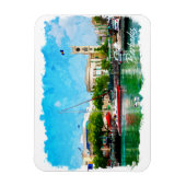 Kleurrijk Barbados Caribisch eiland Magneet (Verticaal)