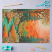 Kleurrijk Batik Forest Art Tissue Paper Tissuepapier (Craft)