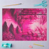 Kleurrijk Batik Forest Art Tissue Paper Tissuepapier (Craft)