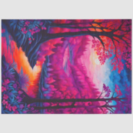 Kleurrijk Batik Forest Art Tissue Paper Tissuepapier