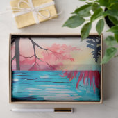 Kleurrijk Batik Forest Art Tissue Paper Tissuepapier (Geschenk)