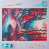 Kleurrijk Batik Forest Art Tissue Paper Tissuepapier (Craft)