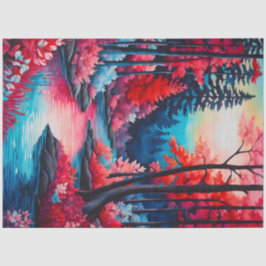 Kleurrijk Batik Forest Art Tissue Paper Tissuepapier