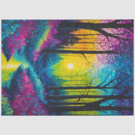 Kleurrijk Batik Forest Art Tissue Paper Tissuepapier