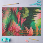Kleurrijk Batik Forest Art Tissue Paper Tissuepapier (Craft)