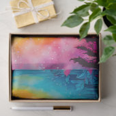 Kleurrijk Batik Forest Art Tissue Paper Tissuepapier (Geschenk)