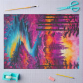 Kleurrijk Batik Forest Art Tissue Paper Tissuepapier (Craft)