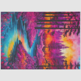 Kleurrijk Batik Forest Art Tissue Paper Tissuepapier