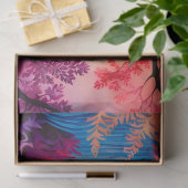 Kleurrijk Batik Forest Art Tissue Paper Tissuepapier (Geschenk)