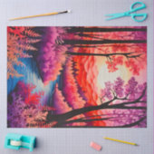 Kleurrijk Batik Forest Art Tissue Paper Tissuepapier (Craft)