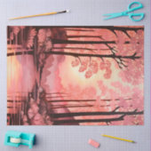 Kleurrijk Batik Forest Art Tissue Paper Tissuepapier (Craft)