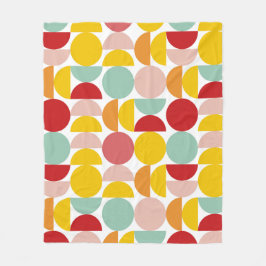 Kleurrijk Bauhaus Fleece Deken