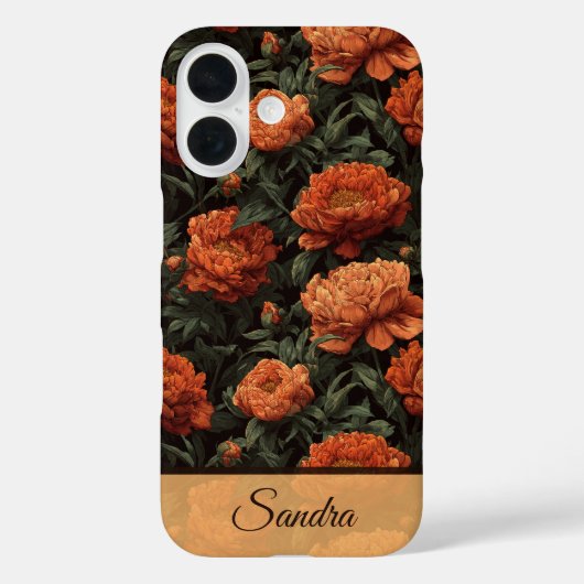 Kleurrijk Bedank Geschenk Pioen Naam Case-Mate iPhone Case (Achterkant)
