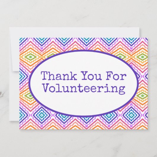 kleurrijk bedankkaart (Voorkant)