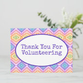 kleurrijk bedankkaart (Staand voorkant)