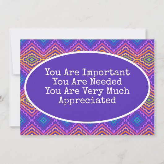 kleurrijk bedankkaart (Achterkant)