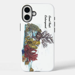 Kleurrijk Bedreigde Handgeschilderd Koraalrif iPhone 16 Plus Hoesje