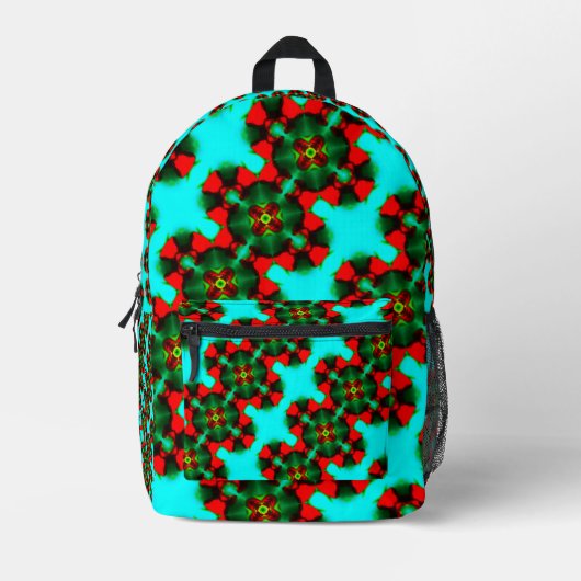 kleurrijk bedrukte rugzak (Voorkant)