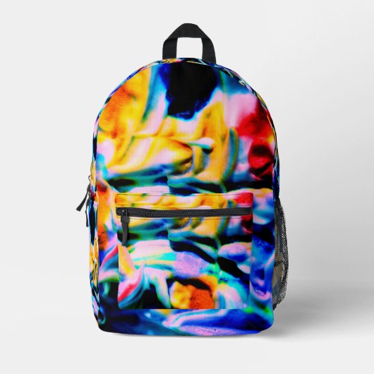 kleurrijk bedrukte rugzak (Voorkant)