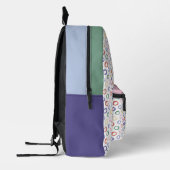 kleurrijk bedrukte rugzak (Links)