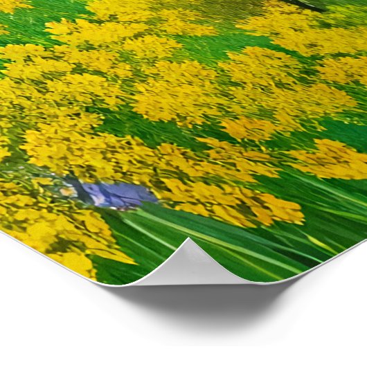 Kleurrijk beer beest | AI Art Poster (Hoek)