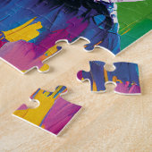 Kleurrijk Beer portret Legpuzzel (Zijkant)