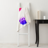 Kleurrijk Beer Verf Drukt Keramische Tegel Sherpa Deken (In situ)