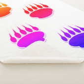 Kleurrijk Beer Verf Drukt Keramische Tegel Sherpa Deken (3/4)