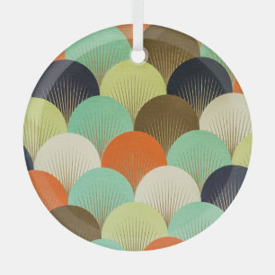 Kleurrijk behang: artistiek ontwerp. glas ornament