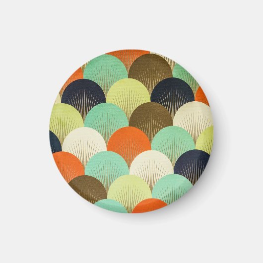 Kleurrijk behang: artistiek ontwerp. magneet (Voorkant)