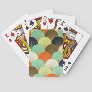 Kleurrijk behang: artistiek ontwerp. pokerkaarten