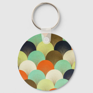 Kleurrijk behang: artistiek ontwerp. sleutelhanger