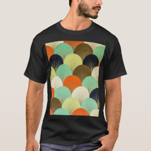 Kleurrijk behang: artistiek ontwerp. t-shirt