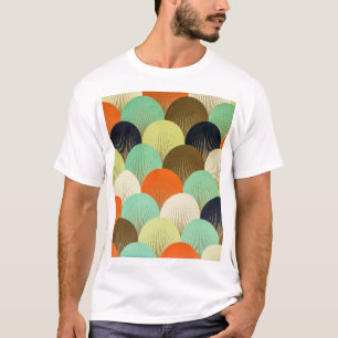 Kleurrijk behang: artistiek ontwerp. t-shirt